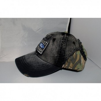 Genuine Ford Built Ford Tough Herringbone and Camo Baseball Cap Hat - C711GFZH6BH