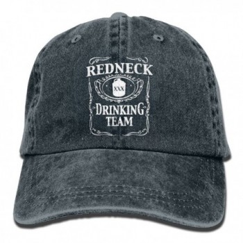 Redneck Drinking Team Unisex Cotton Denim Cowboy Hat Personalized Vintage Cap - Navy - CL1882Y28OT