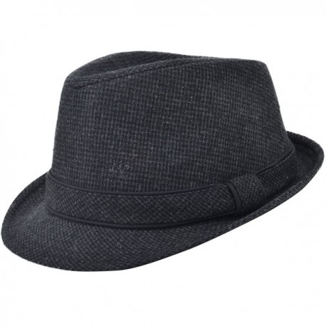 Classic Gangster Stain-Resistant Crushable Gentleman's Fedora - 04_grey ...