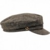 Warm Wool Blend Petersham Fiddler Cap - Multicoloured Check - CU11AUZRK9F