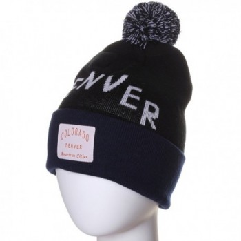 American Cities Denver Colorado Letters in Men's Skullies & Beanies