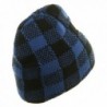 Buffalo Plaid Short Beanie Black in Men's Skullies & Beanies