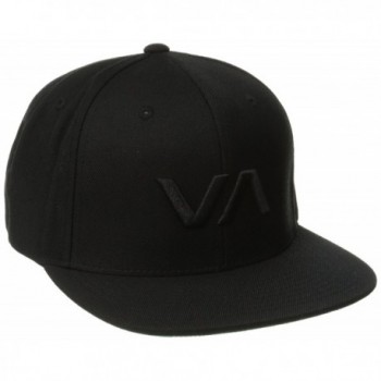 RVCA Men's VA Snapback II Hat - Black/Black - CM11RDDGXEL