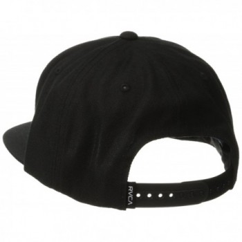 RVCA Mens Snapback Black Size