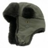 Decky Faux Fur Trooper Aviator Style Winter Hat (Olive- Large/XL) - CP110H0BUWR