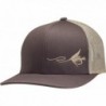 Lindo Trucker Hat - Fly Fishing - by - Brown/Tan - CW182KA7G93