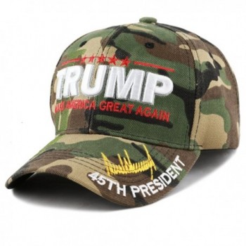 The Hat Depot Exclusive 45th President "Make America Great Again" 3D Signature Cap - Woodland Camo - CG187IRMWWG