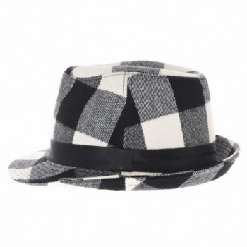 WITHMOONS Fedora Tartan Pttern DW6488