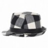 WITHMOONS Fedora Tartan Pttern DW6488