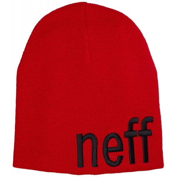 neff Men's Form Beanie - Red - CW11FFM6CHZ