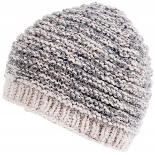 Nirvanna Designs CH610 Speckle Knit Beanie with Fleece - Ash - CZ11H7RC2DT