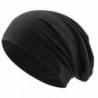 UPhitnis Slouchy Skull Cap Beanie Daily Long Soft Beanie Hat For Men & Women Without Pattern(10+ Colors) - Black - CP186OZUUW8