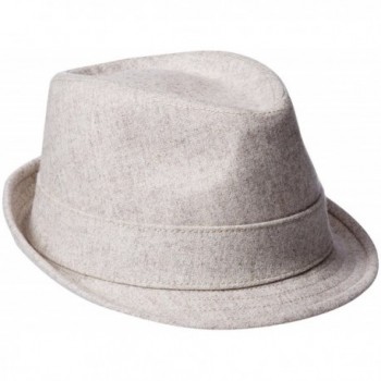 New Era Cap Men's EK Oatmeal Wool Fedora Hat - Oatmeal - CR12E9OFY91