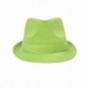 Playful Colorful Fedora Hat Green