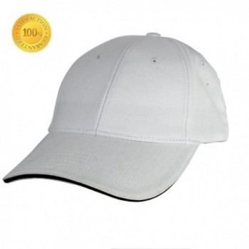YEYIMEI Baseball Cap Unisex Cotton Cap Trucker Hat White Cap Sun Hat Adjustable Cap For Men- Women - White - CM182KSI5YN