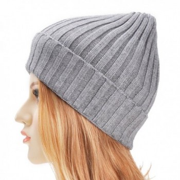 Unisex Winter Ribbed Beanie Comfort in Men's Skullies & Beanies