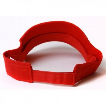 Summer Blank Red Adjustable Visor in Men's Visors