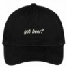 Trendy Apparel Shop Got Beer? Embroidered Adjustable Cotton Cap - Black - CC12JADKU0X