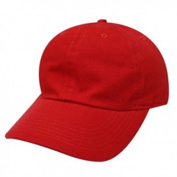 City Hunter C104 Cotton Baseball Caps - 16 Colors - Red - CQ12H72MO1N