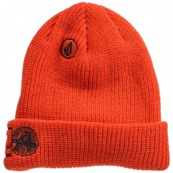 Volcom Mens Trucker Beanie Fire