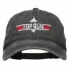 US Navy Top Gun Fighter Washed Dyed Cap - Black - CT11PN6FMXN