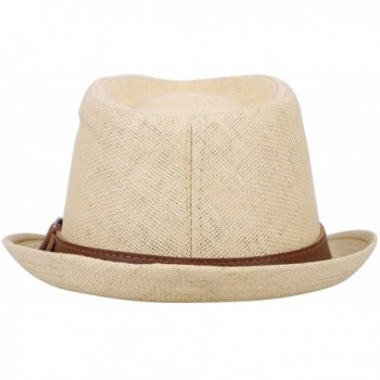 EPGU Womens Structured Natural Leather in Men's Fedoras