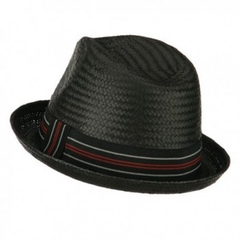 Mens Paper Woven Straw Fedora