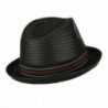 Mens Paper Woven Straw Fedora in Men's Fedoras