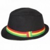 Rastafarian Colored Fashion Black Fedora