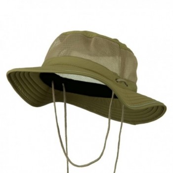 Big Size Mesh Bucket Hat Talson UV - Khaki (For Big Head) - C711H0H6HJB