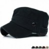 REDSHARKS Cadet Caps Military Hats Fit For Unisex Adult Plastic Button Stripe - Black - C211Z0GW96J