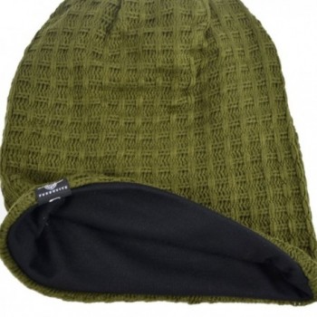 Slouchy Beanie Oversize Summer Plaid Green in Men's Skullies & Beanies