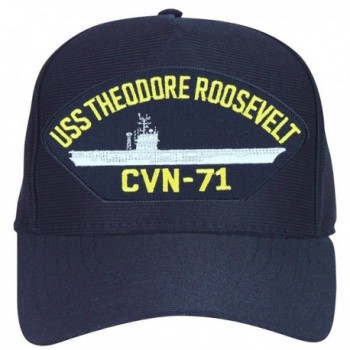 USS Theodore Roosevelt CVN-71 Ships Baseball Cap. Navy Blue. Made in USA - CI12O1R3N3V