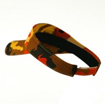 Camouflage Sports Visor Orange OSFM