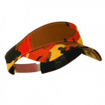 Camouflage Sports Visor Orange OSFM in Men's Visors