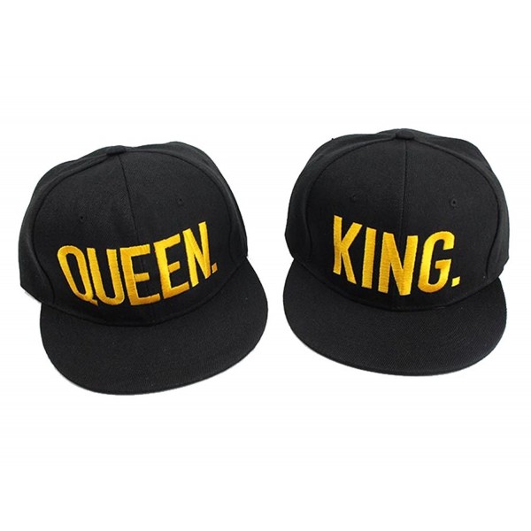 D-Sun KING and QUEEN Snapback Pair Fashion Embroidered Snapback Caps Hip-Hop Hats - Style 2 - CR17WXRNHGR