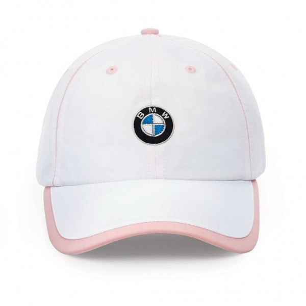 BMW Ladies Microfiber Cap - White/Pink - White - CZ114S55CRV