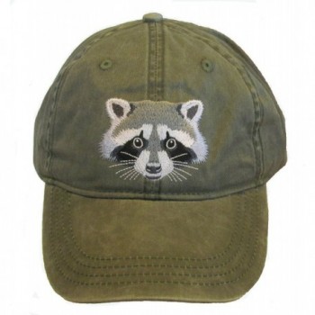 Raccoon Embroidered Cotton Cap - CC128PJX1JV
