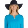 Coolibar UPF 50+ Women's Packable Wide Brim Hat - Sun Protective - Navy - C212O393W04