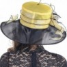 FORBUSITE Two Tone Kentucky Church Organza in Women's Sun Hats