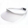 Take Two Women's Square Brim Visor w/Velcro Closure - White/Silver - CY11I34AR95