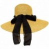 Great Deals! Golden Tan Hat w/ Black Scarf Through Eyelets - CP113EYPC9Z