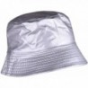 YJDS Womens Rain Hats Wide Brim Waterproof Packable Bucket Hat For Men and Women - Silver - C9185W3CGHR