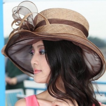 Junes Young Sinamay Organza Feathers in Women's Sun Hats