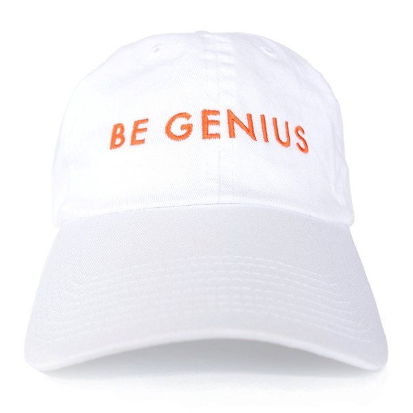 The Genius Brand Be Genius Dad Hat For Men and Women - White - CD185T86759