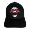 Skull Embroidery on a Flexfit Hat. - Black - CW11OT5O2BH