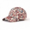 JOOWEN Floral Print Baseball Cap Adjustable 100% Cotton Canvas Dad Hat Hats For Women - Paisley-red - C6182GOHNRK