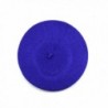 NYFASHION101 French Style Lightweight Casual Classic Solid Color Wool Beret - Royal Blue - C011NIY6YQB