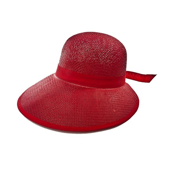 Straw Scoop Bow Back / Red / Red Hat Lady Society - C3112RT3EI9
