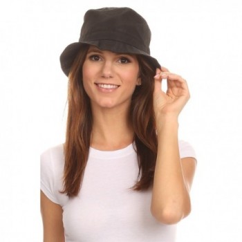 LL Unisex Packable Rain Hat Lightweight Year Round Use - 2 Sizes for Best Fit - Black Bucket - C912HZ13BV3